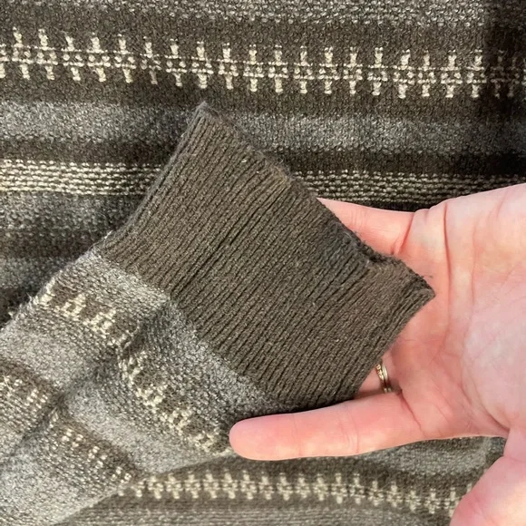 Mutual Weave Men's Brown Patterned Henley Pullover Sweater Size 4XLT 4XL XXXXL - Picture 5 of 10